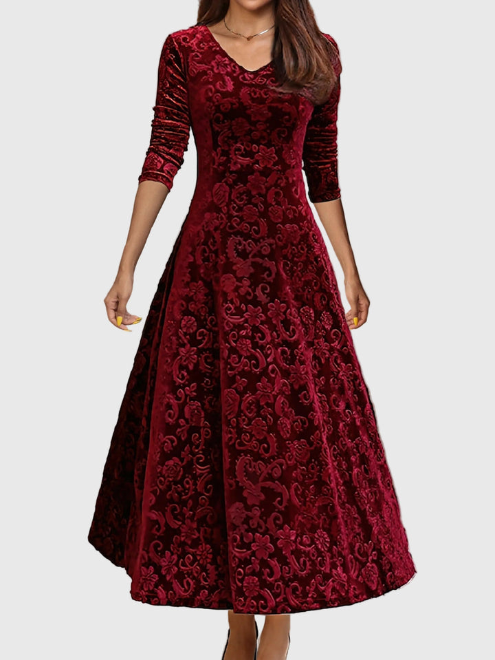 Nancy – festlig elegant sammetsklänning