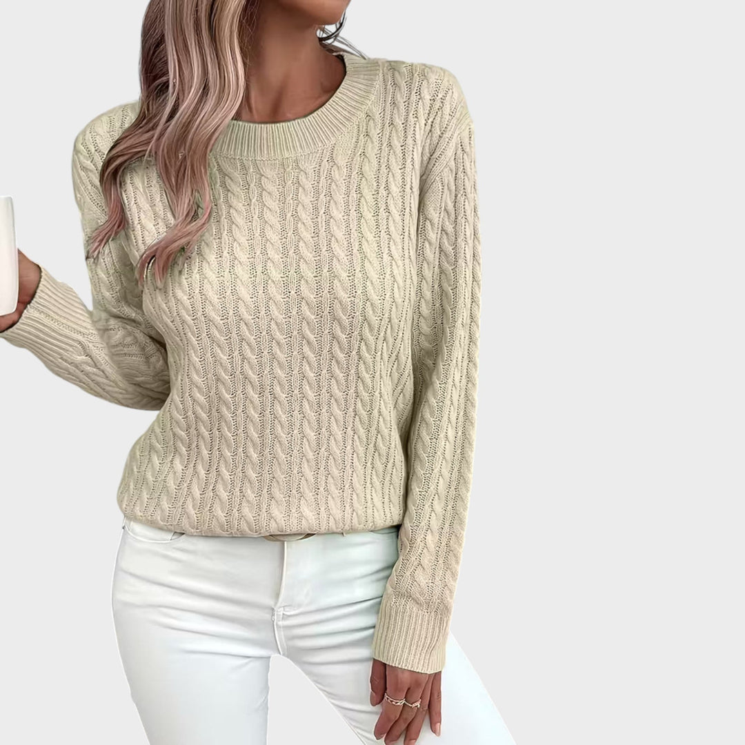 Vivianne – mjuk stickad tröja med struktur