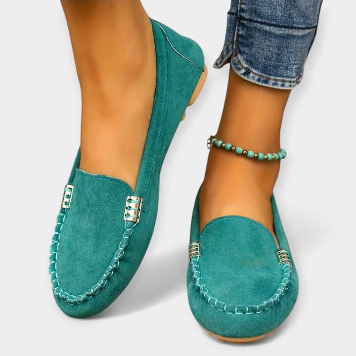 Loafers med metalldetaljer