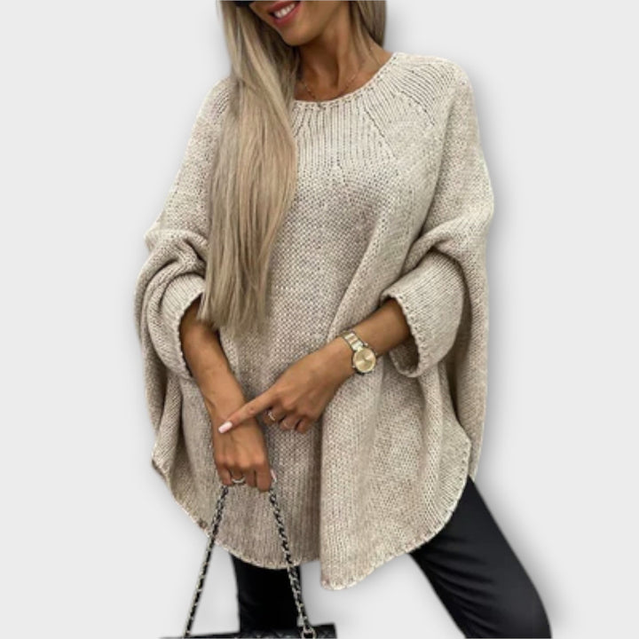 Izabel – stilren damtröja med rund halsringning