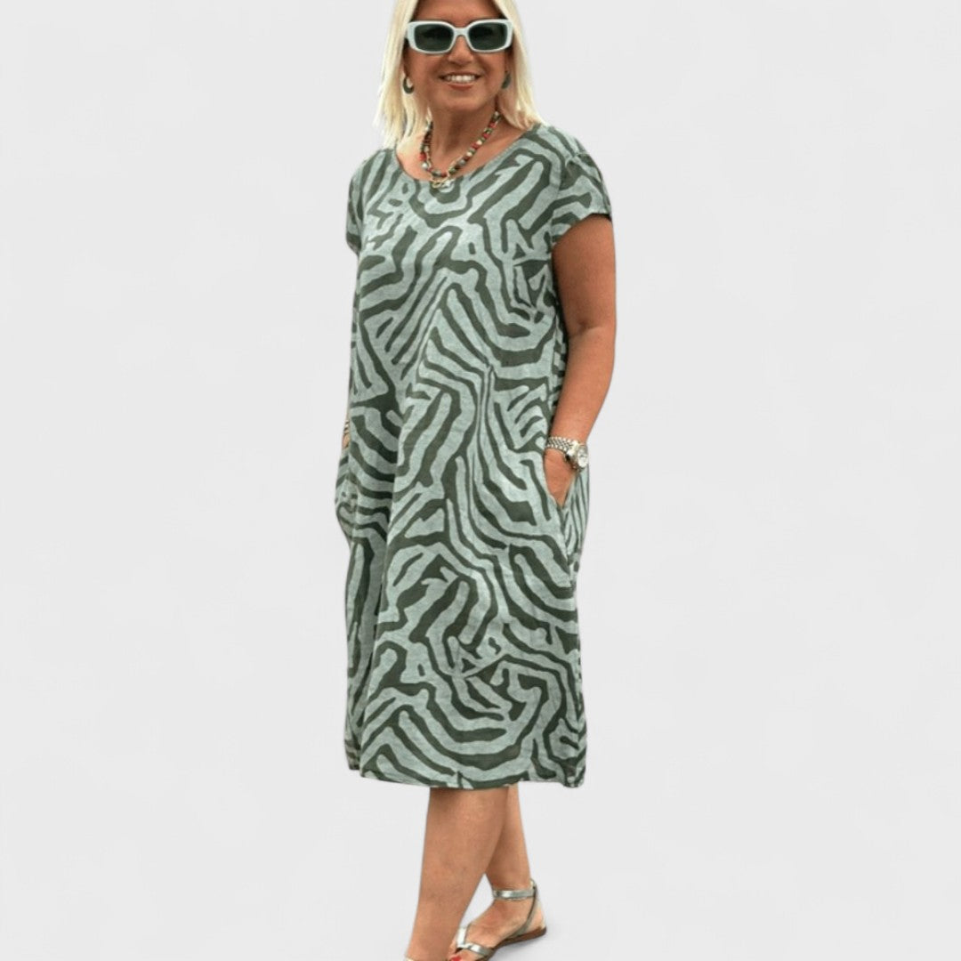 Nélia – sommarklänning med rund halsringning