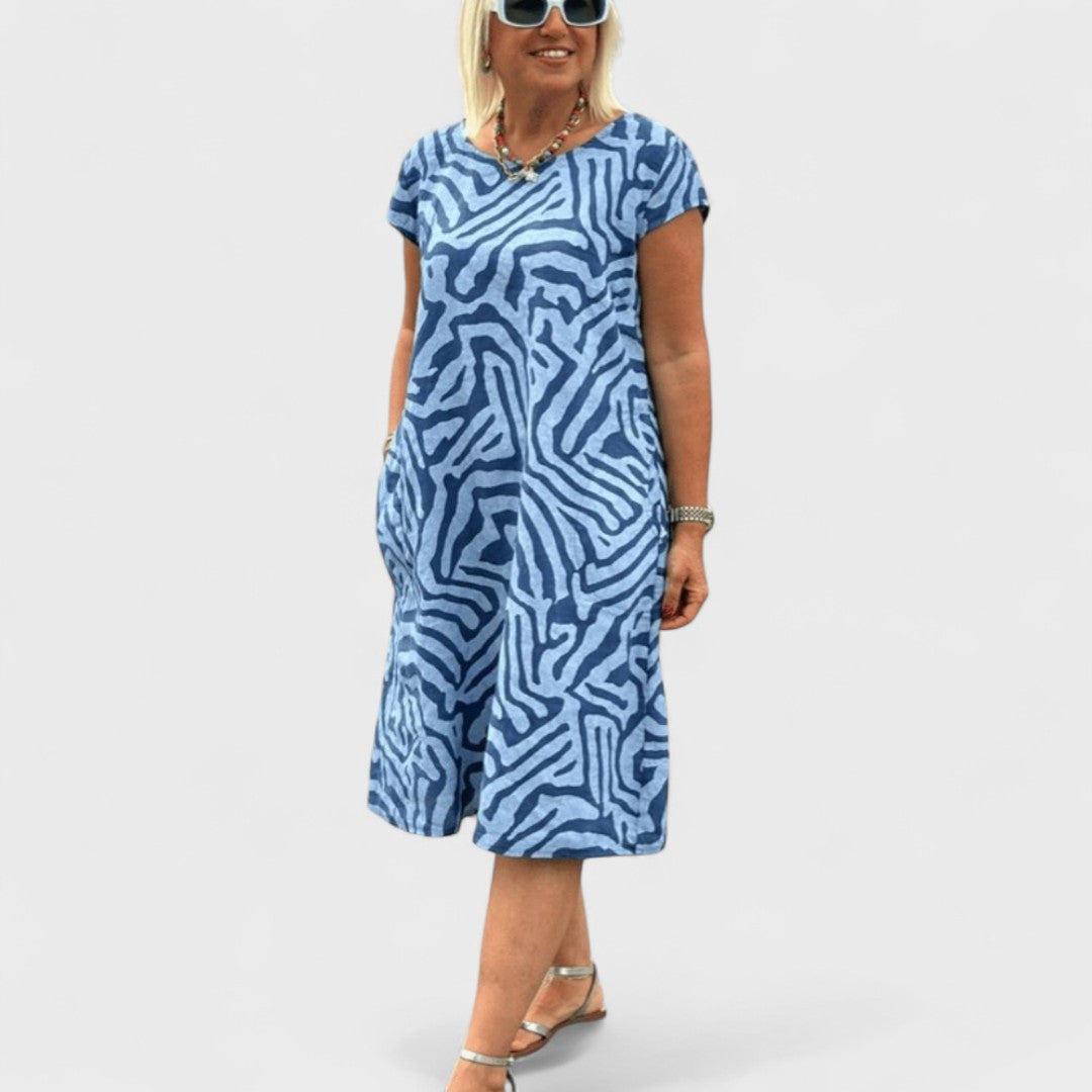 Nélia – sommarklänning med rund halsringning
