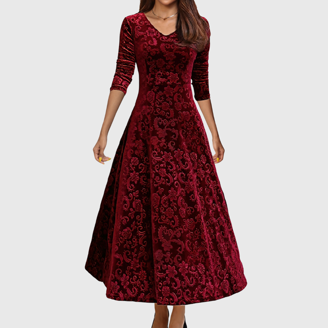Nancy – festlig elegant sammetsklänning