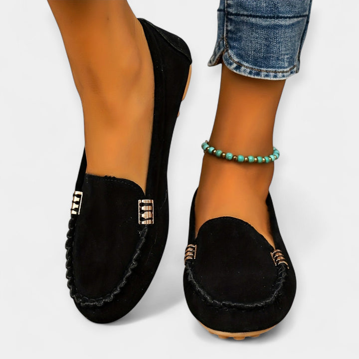 Loafers med metalldetaljer