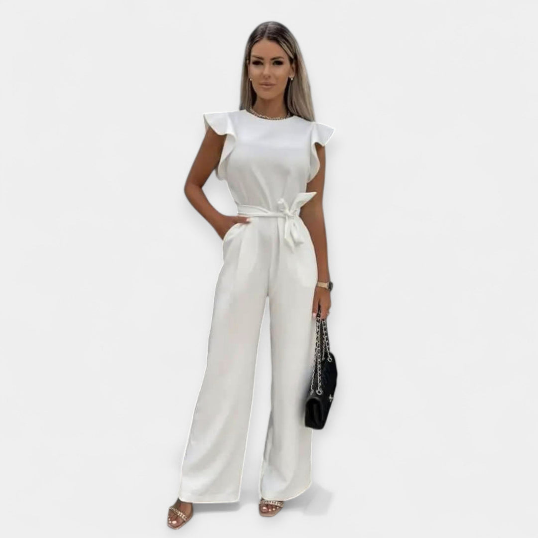 Jumpsuit för dam med fjärilsärmar