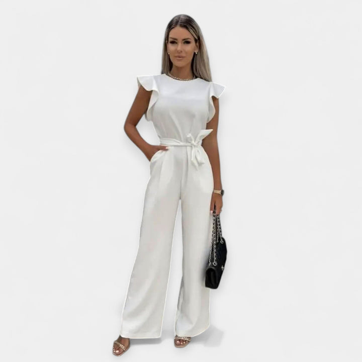 Jumpsuit för dam med fjärilsärmar