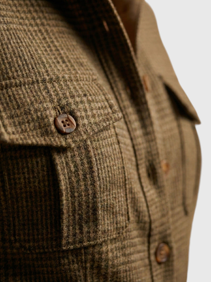 Elga – modern jumpsuit i tweed