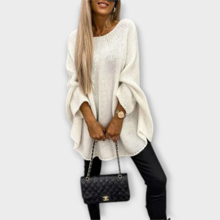 Izabel – stilren damtröja med rund halsringning