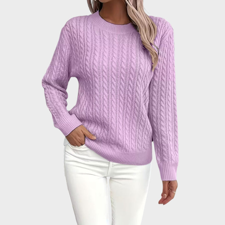 Vivianne – mjuk stickad tröja med struktur
