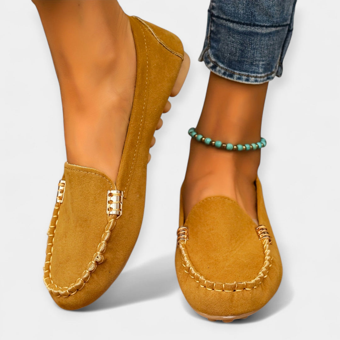 Loafers med metalldetaljer