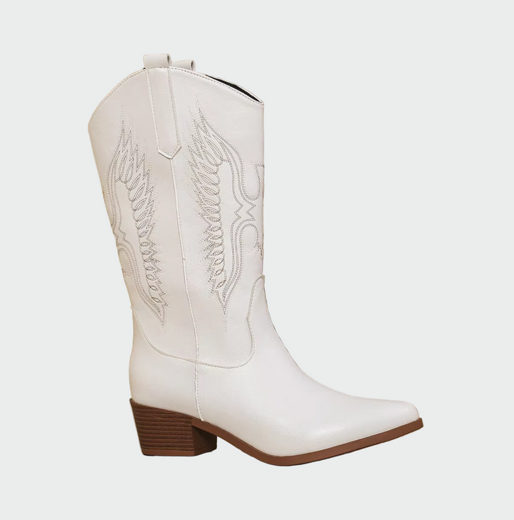 Västerländska cowboyskor i skinn