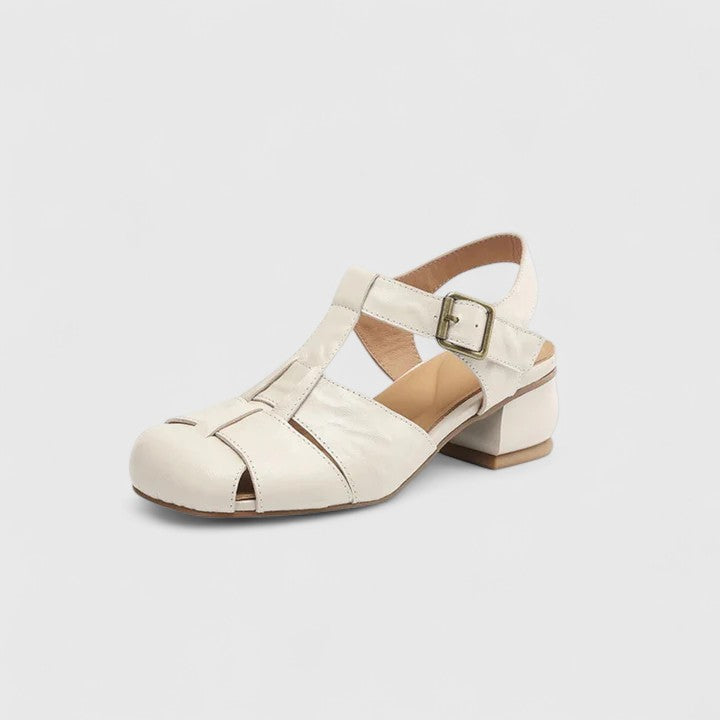 Terézia – eleganta sandaler i skinn