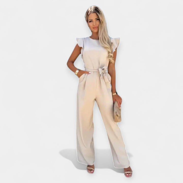 Jumpsuit för dam med fjärilsärmar