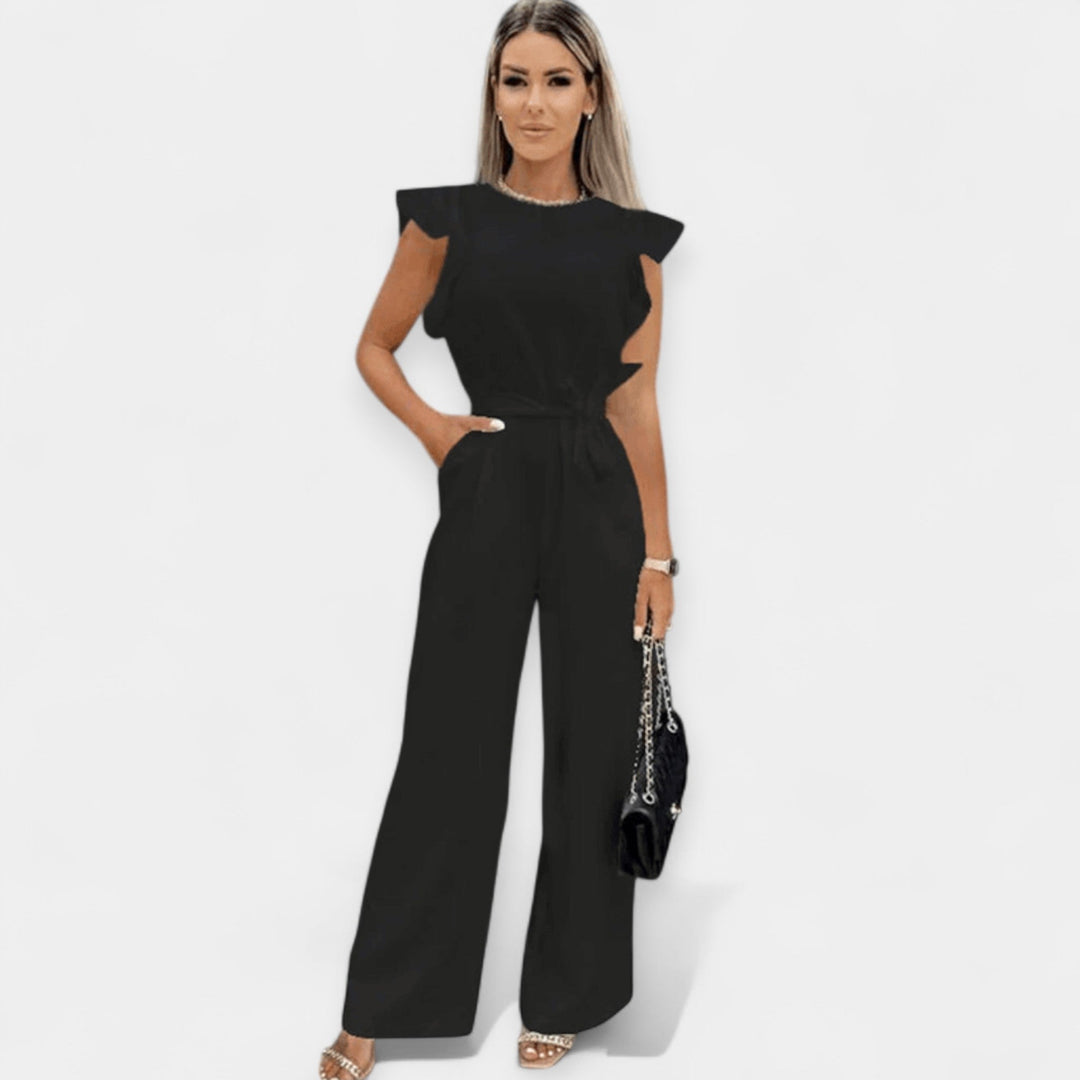 Jumpsuit för dam med fjärilsärmar