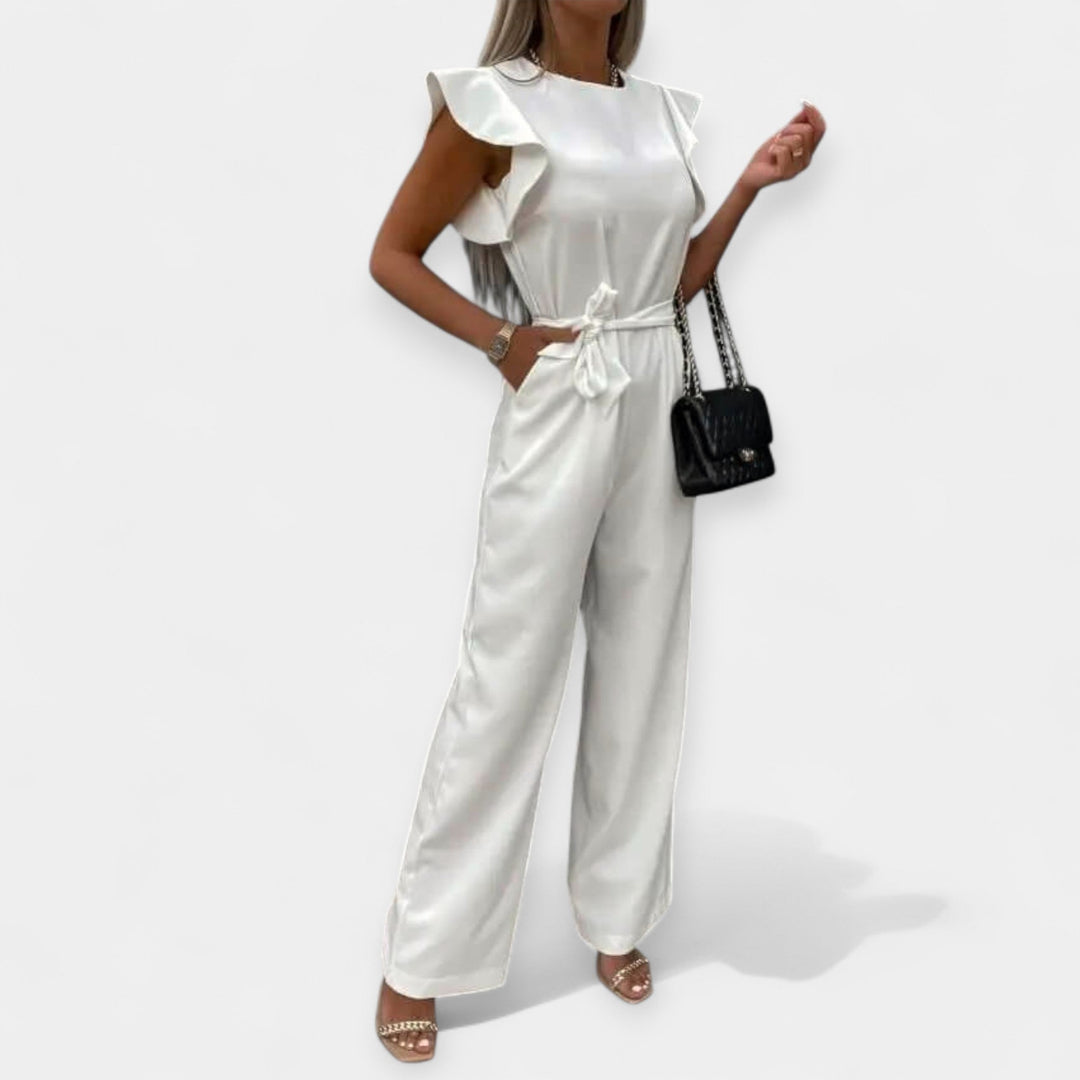 Jumpsuit för dam med fjärilsärmar