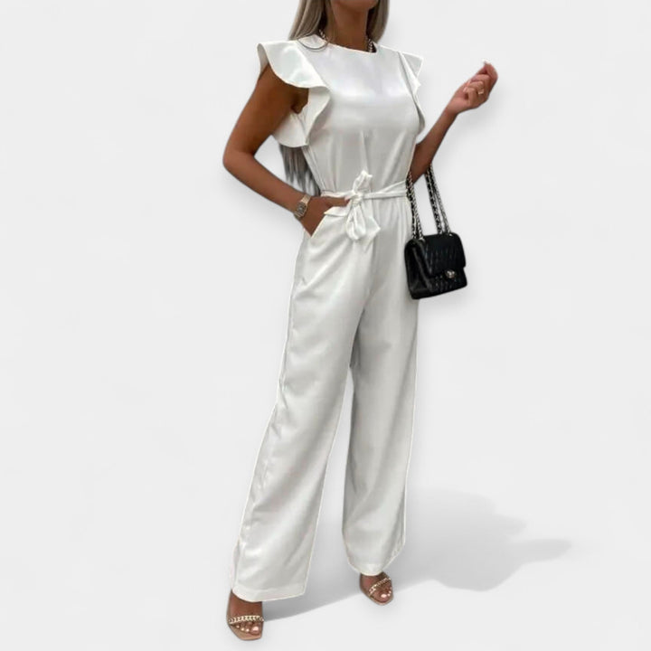 Jumpsuit för dam med fjärilsärmar