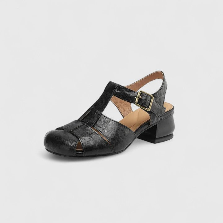 Terézia – eleganta sandaler i skinn
