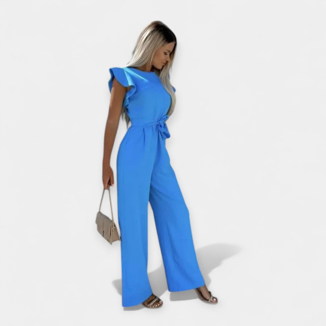 Jumpsuit för dam med fjärilsärmar