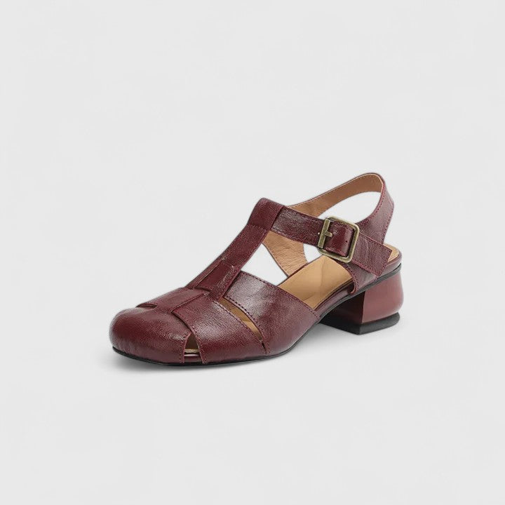 Terézia – eleganta sandaler i skinn