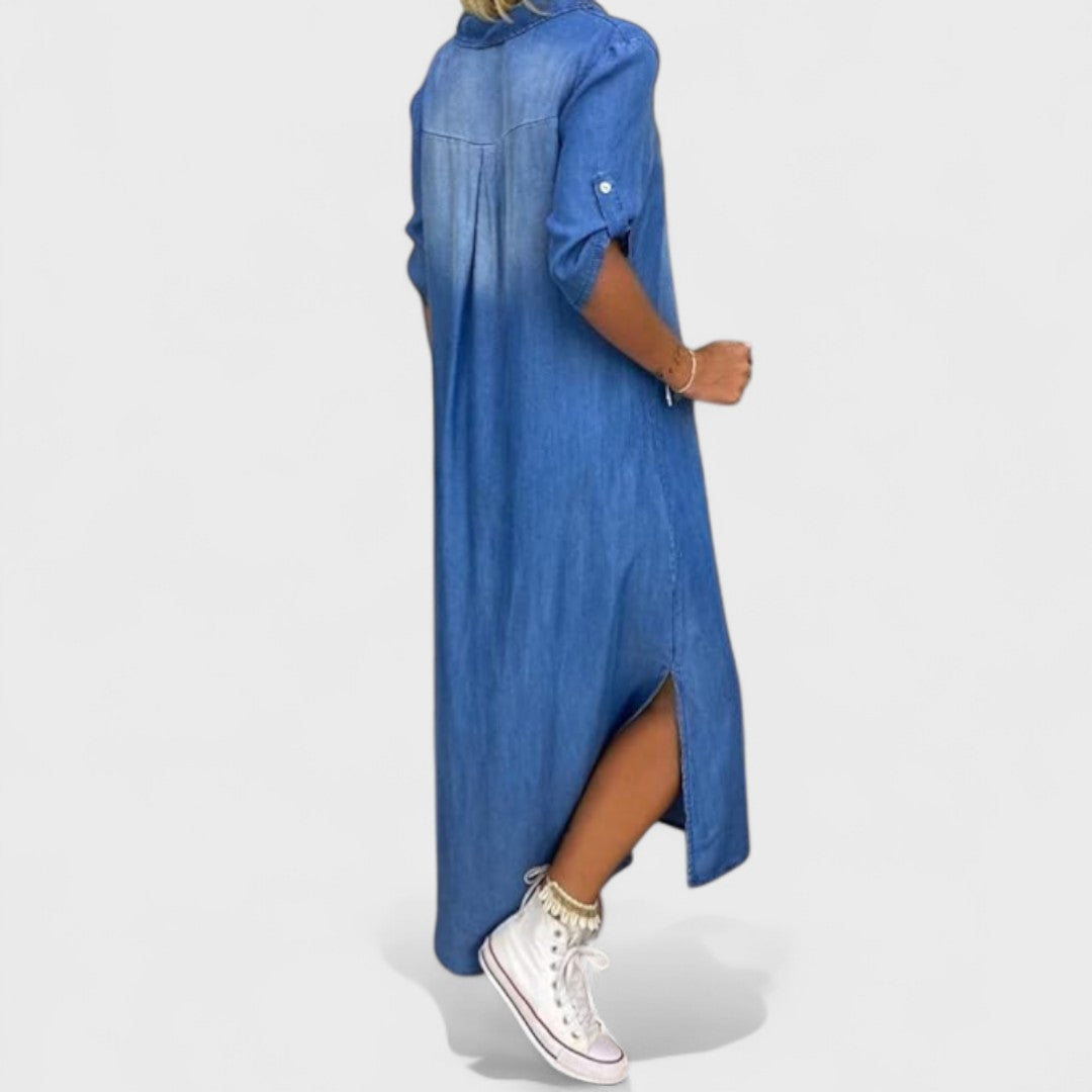 Mirka – sommarklänningar i jeansstil