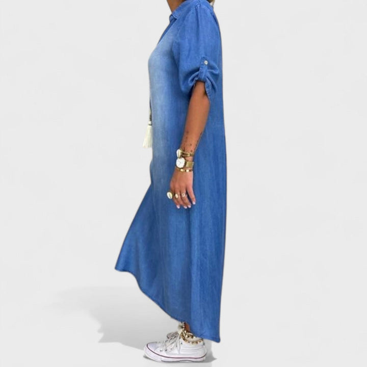 Mirka – sommarklänningar i jeansstil