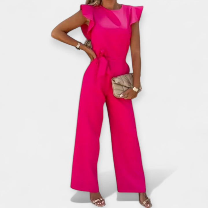 Jumpsuit för dam med fjärilsärmar