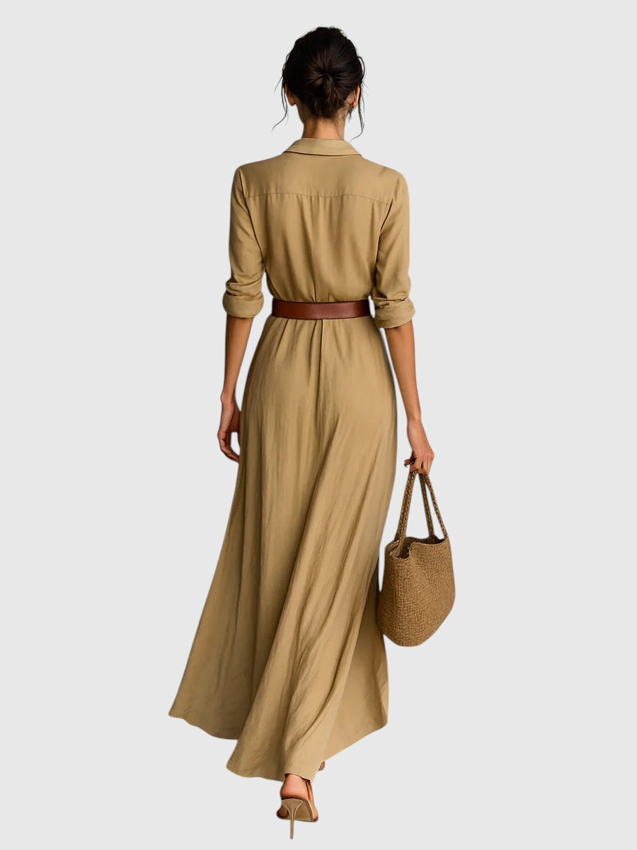 Klara – elegant klänning med urringning