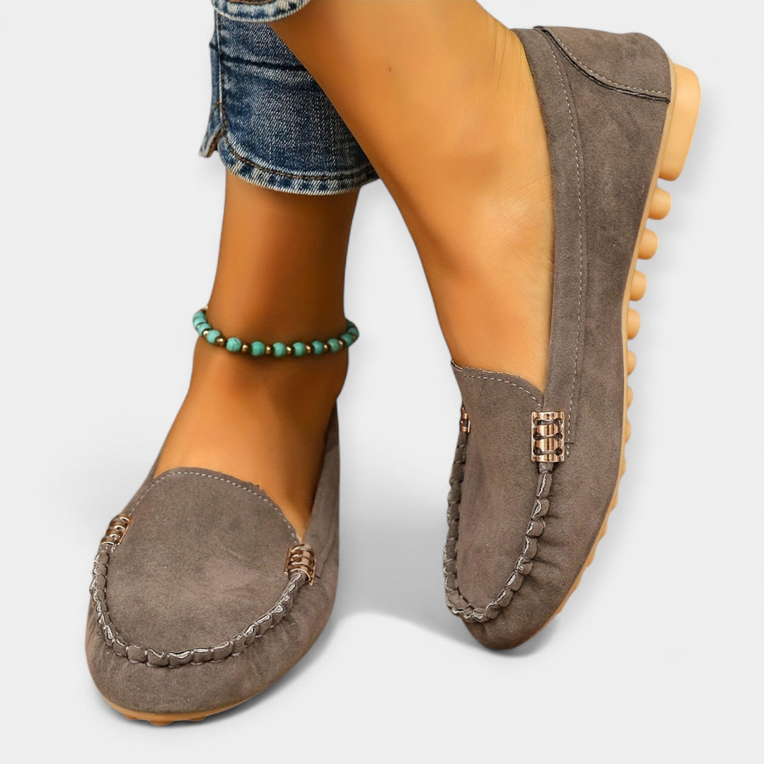 Loafers med metalldetaljer