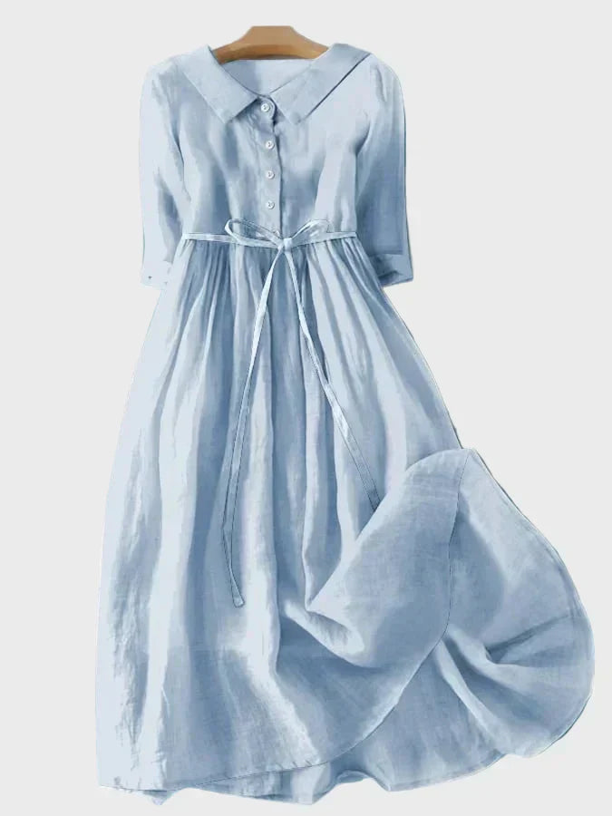 Elegant klänning med krage