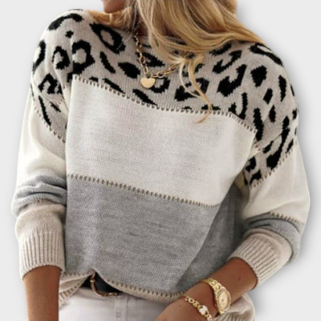 Shayana – leopardmönstrad tröja