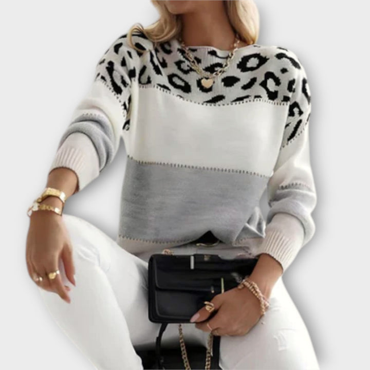 Shayana – leopardmönstrad tröja