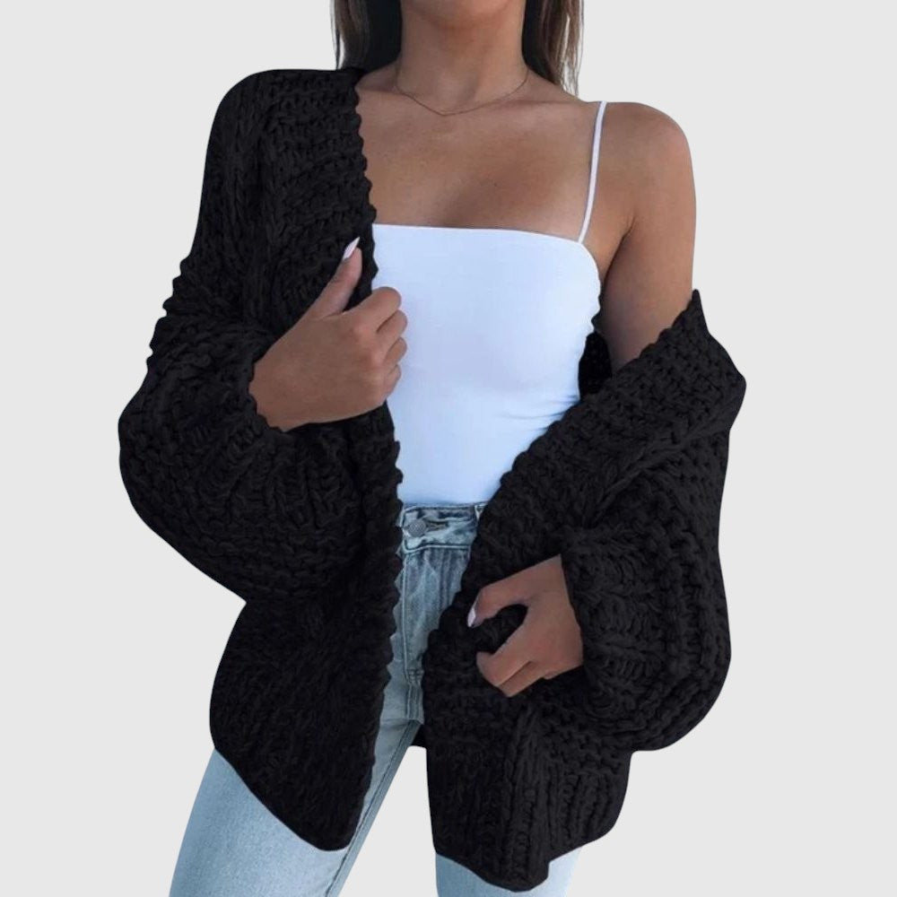 Eleanor – varm ledig stickad kofta