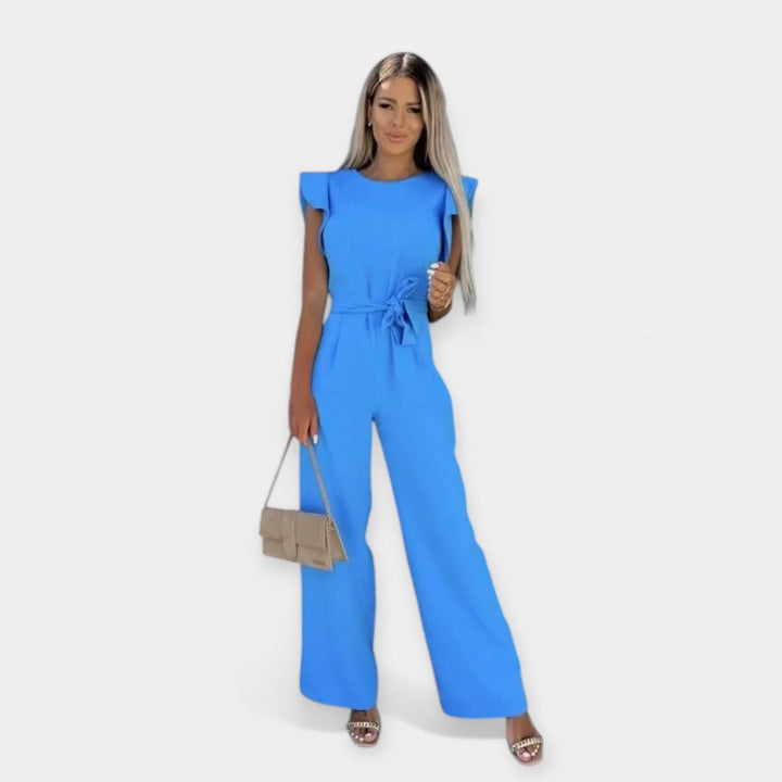 Jumpsuit för dam med fjärilsärmar