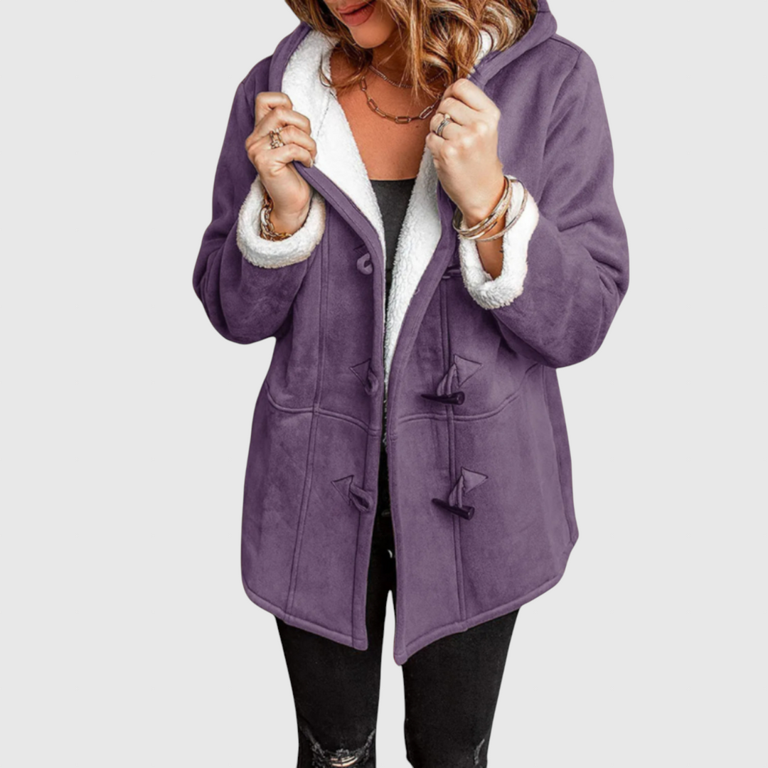 Elena – elegant vinterkappa med fleecefoder