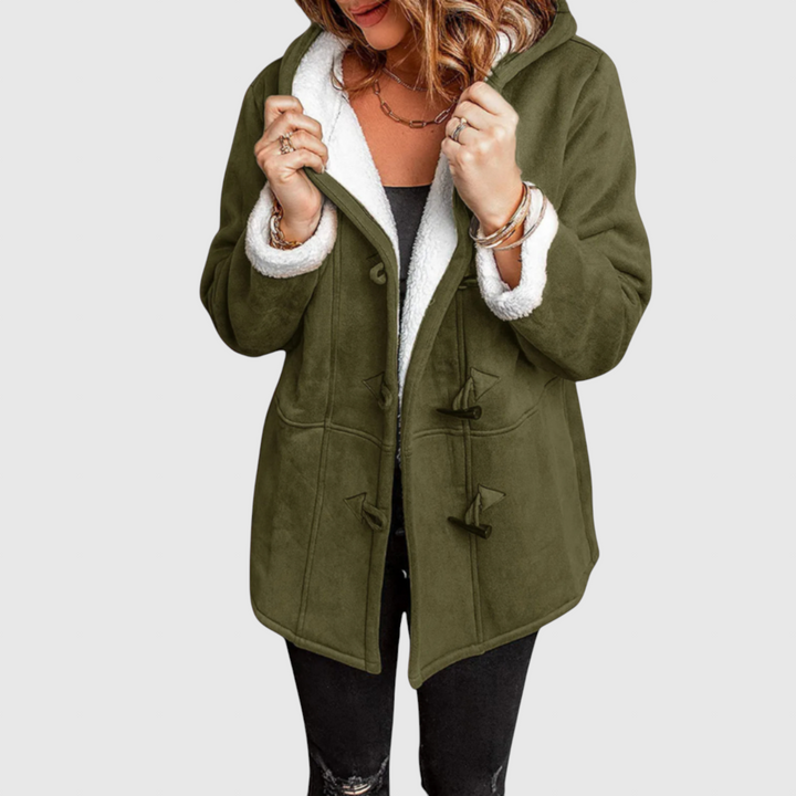 Elena – elegant vinterkappa med fleecefoder
