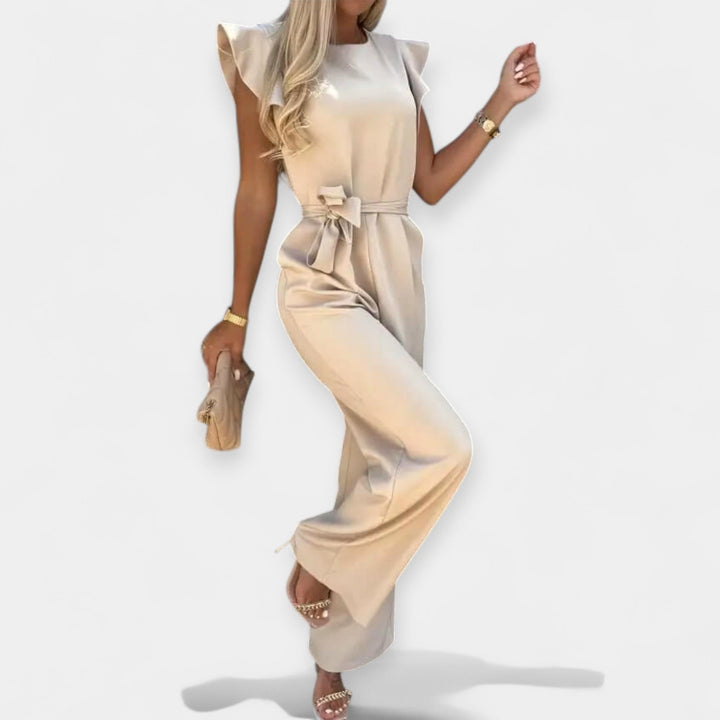 Jumpsuit för dam med fjärilsärmar