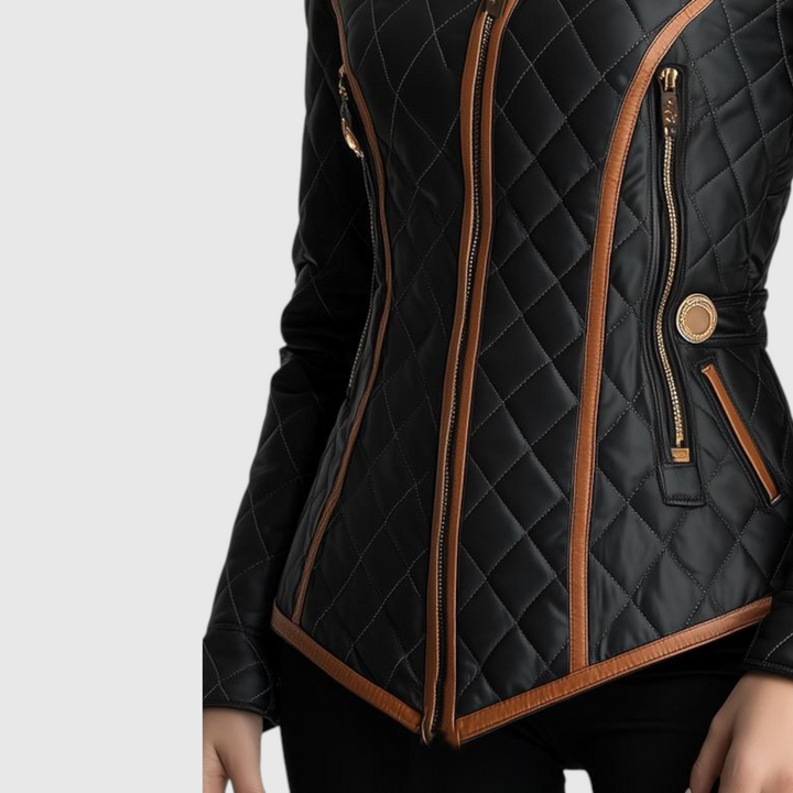 Klara – stilren jacka med quiltade sömmar och smal midja