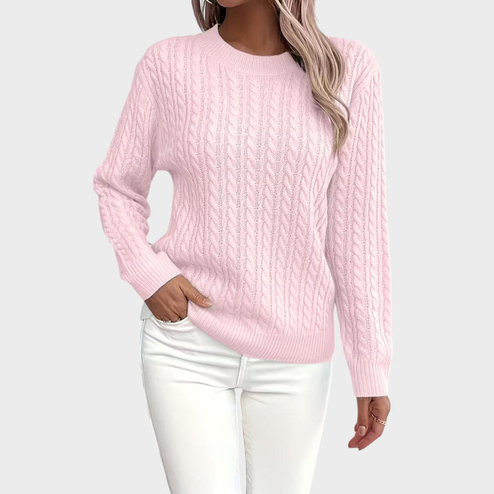 Vivianne – mjuk stickad tröja med struktur