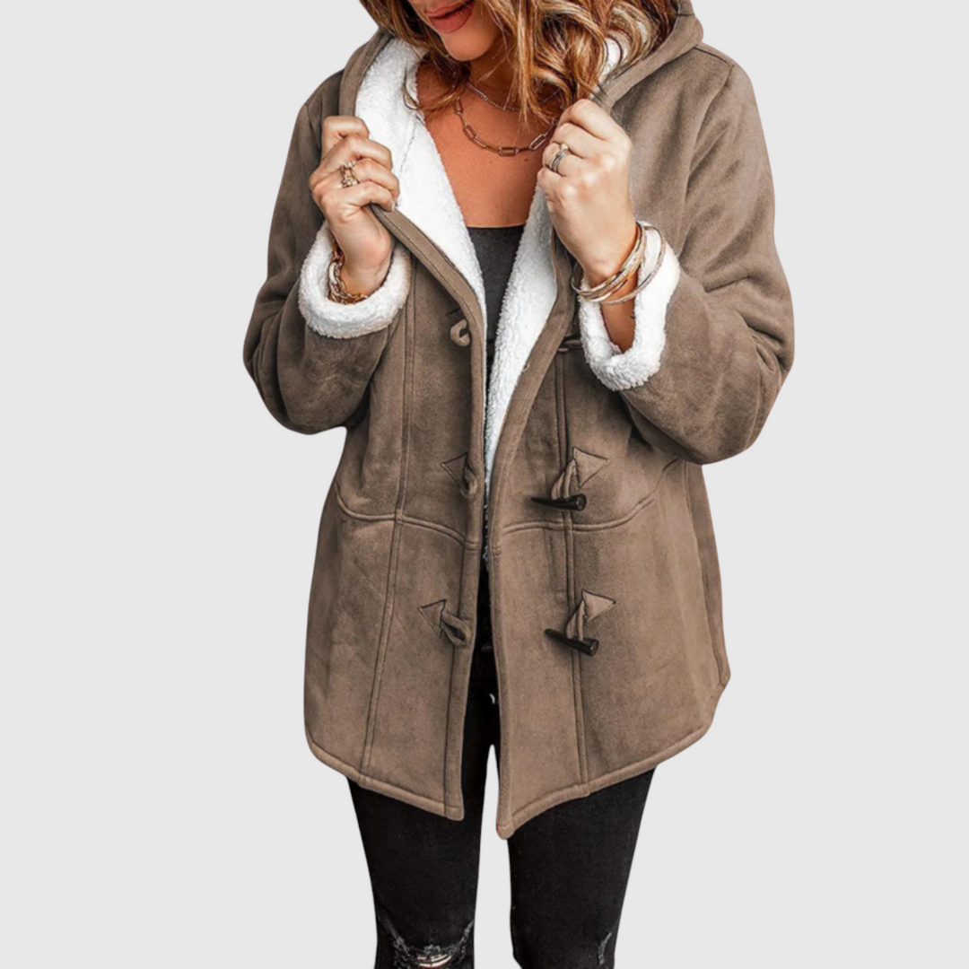 Elena – elegant vinterkappa med fleecefoder