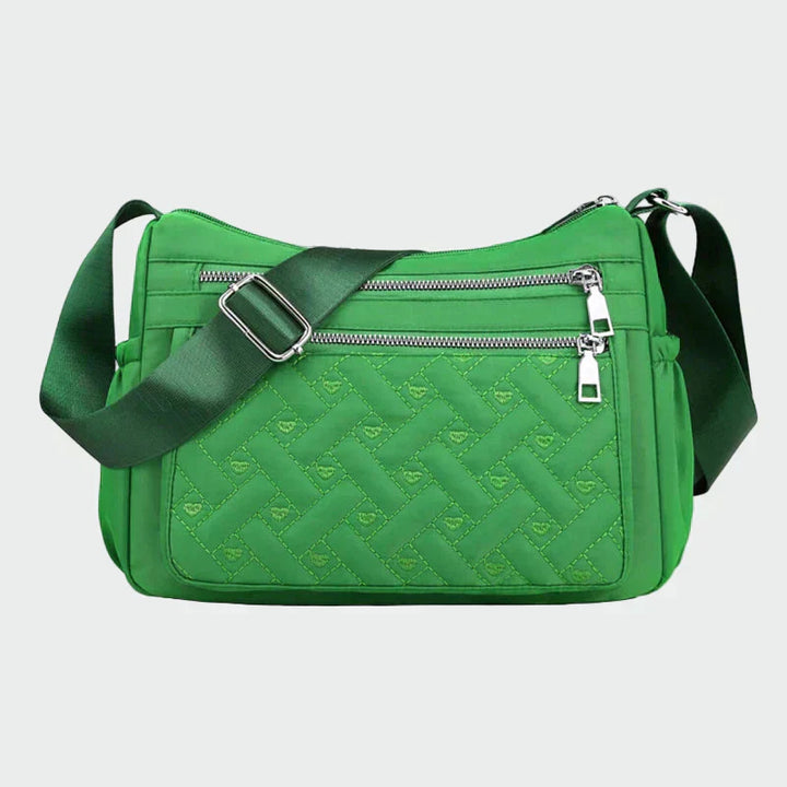Elegant axelväska i nylon